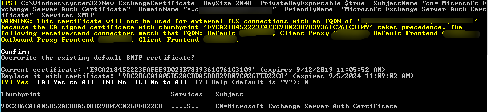 Certificate renewal with PowerShell in Exchange 2013 3 image 5
